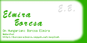 elmira borcsa business card